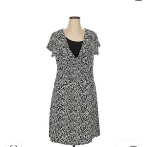 Black and White Floral Dress